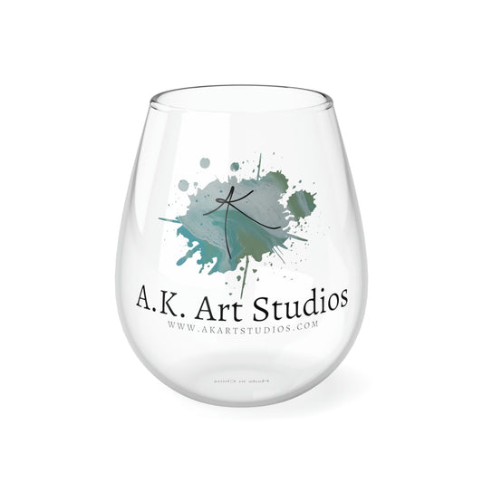 AK Art Studios Wine Glass